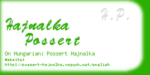 hajnalka possert business card